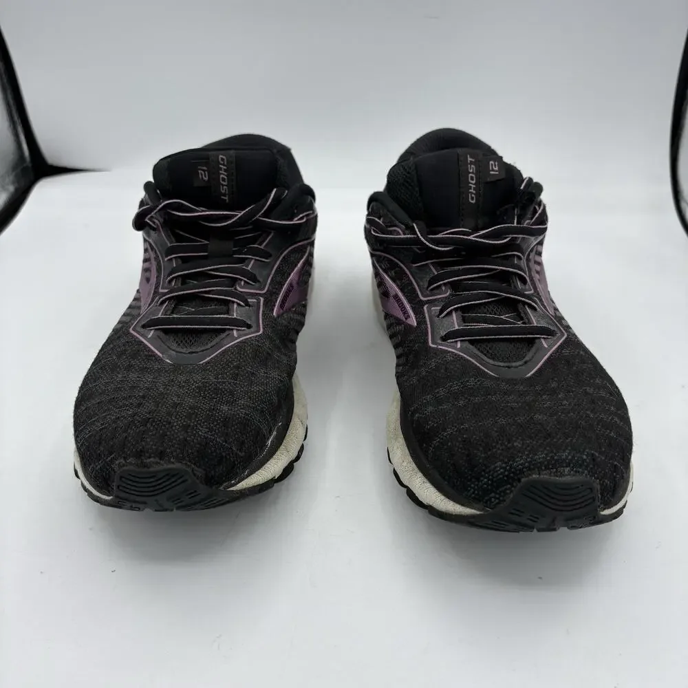 Brooks Sneakers‎ Womens Size 9.5 B Ghost 12 Running Walk Black Purple